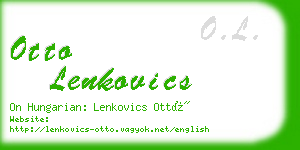 otto lenkovics business card